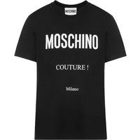 Moschino Couture Milano Schwarzes T-Shirt