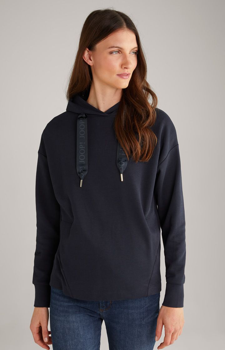 JOOP! Tasta Dunkelblauer Hoodie mit Logo-Kordelzug