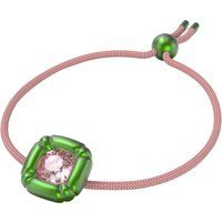 Kristallbesetztes Armband mit geflochtener Kordel
