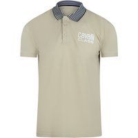 Baumwoll-Poloshirt mit Streifenkragen