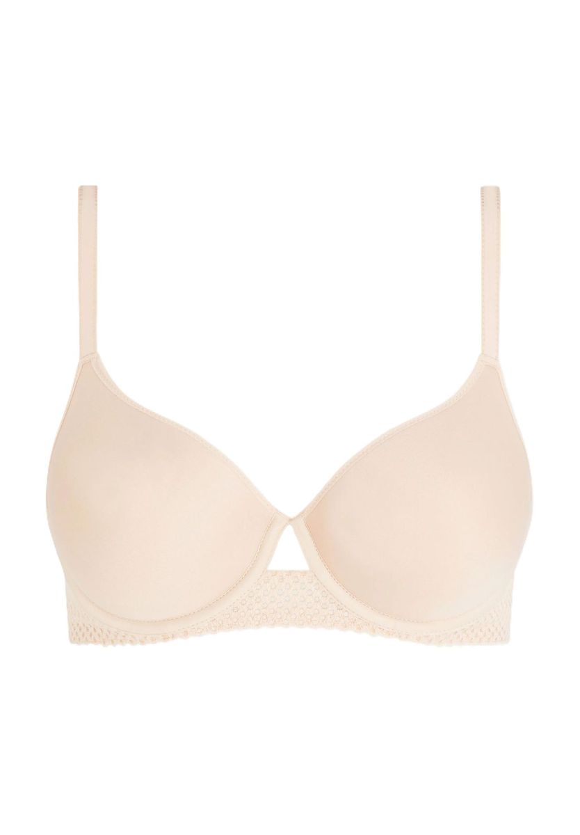 Hellbeiger BH mit Bügel und Spitze