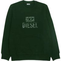 Sweatshirt mit einfarbigem Logo-Rundhalsausschnitt