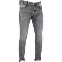 Graue Slim Fit Jeanshose aus Denim