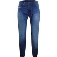 Blaue Jeanshose mit lockerer Passform