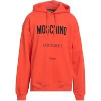 Auffälliger orangefarbener Couture Logo Hoodie