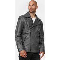 Herren Leder Biker Jacke