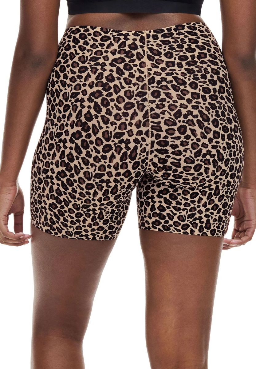 Leopard Print Stretch Radlerhosen