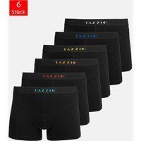 Herren einfarbig schwarze Boxershorts Set