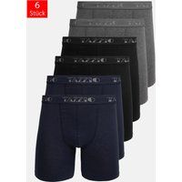 Herren einfarbig schwarze Boxershorts Set