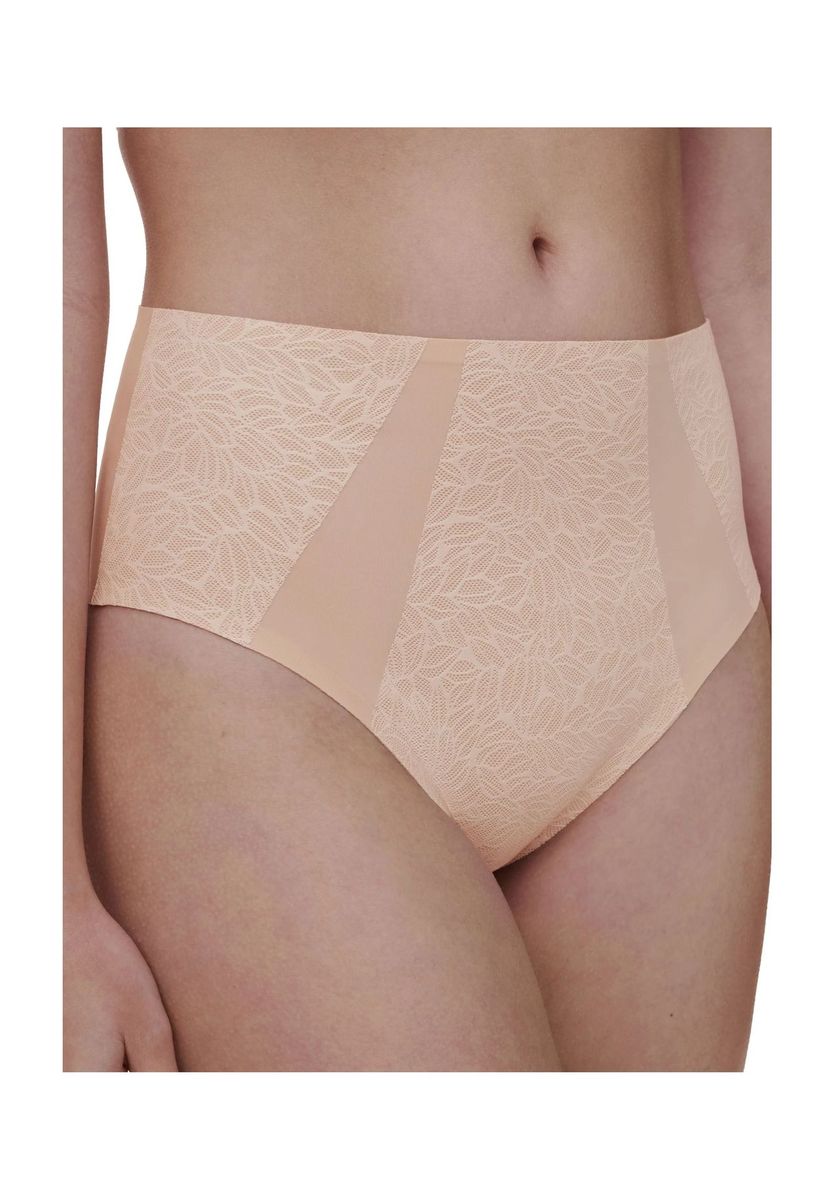 Nahtloser, hoher Slip mit floraler Spitze