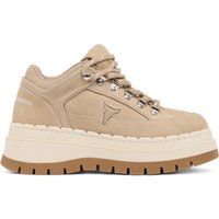 Damen Plateau Wander-Sneakers aus Wildleder