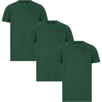 Klassisches Baumwoll-T-Shirt mit Rundhalsausschnitt, 3er-Pack