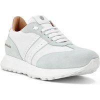 Eleganter Lauf-Sneaker aus Wildleder und Leder