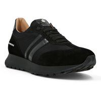 Eleganter Lauf-Sneaker aus Wildleder und Leder