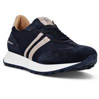 Eleganter Lauf-Sneaker aus Wildleder und Leder