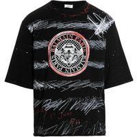 Graffiti-Logo Baumwoll-T-Shirt