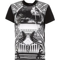 Baumwoll-T-Shirt mit Resort-Grafikprint