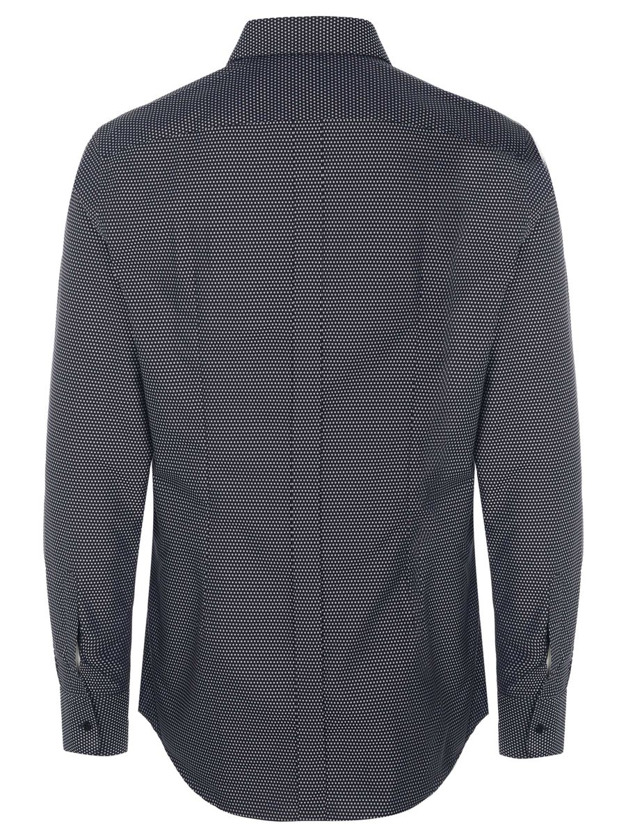 Slim-Fit Leinen-Baumwoll-Hemd