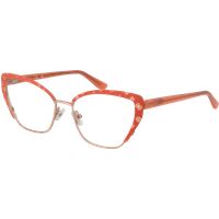 Cat-Eye Brille mit Print-Detail