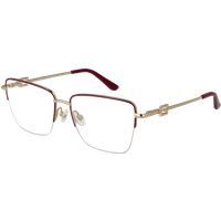 Geometrische Halbrand Damen Brille