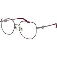 Geometrische Vollrandbrille in Lila
