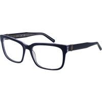 Rechteckige blaue Brille mit Vollrand