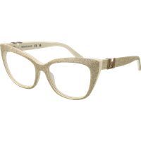 Goldene Glitzer Cat-Eye Brillenfassung