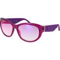 Lila ovale Vollrand-Sonnenbrille