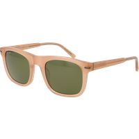 Quadratische Acetat Sonnenbrille mit grünen Gläsern
