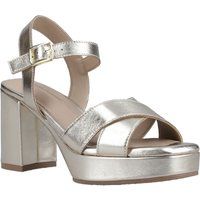 Hush Puppies Ophelia Leather Heel Damen Sandalen aus Wildleder in Gold