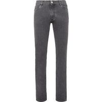 Regular Fit Stone-Washed Jeans aus Denim