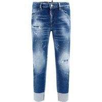 Blaue Distressed Sailor Jeans aus Denim