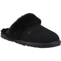 Hush Puppies Samantha Damen Wildleder Hausschuhe in Schwarz