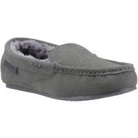 Hush Puppies Annie Mokassin Wildleder Damen Grau Hausschuhe