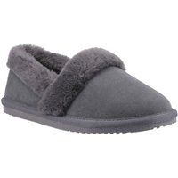 Hush Puppies Ariel Wildleder Damen Hausschuhe Grau