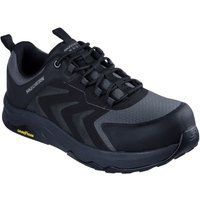 Skechers Workwear Speed-Flex Trekker Nylon Herren Schwarze Sicherheits-Sneaker