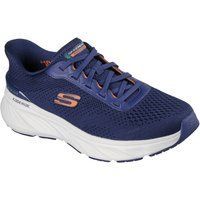 Skechers Edgeride Textil Herren Sneaker Marineblau/Orange