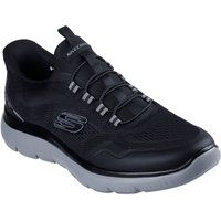 Skechers Summits Top Rate Textil Herren Schwarz/Grau Sneaker