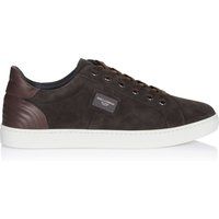 Brauner Wildleder-Leder-Sneaker