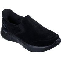 Skechers Go Walk Flex Wildleder Damen schwarze Sneakers