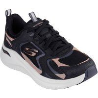 Skechers Arch Fit 2.0 Vintage Luxe Leder Damen Sneakers Schwarz/Roségold