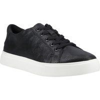 TOMS Kameron Schnür-Leder Damen Sneakers in Schwarz Metallic