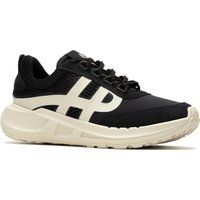 Hush Puppies Seventy8 Retro Runner Suede Damenschwarze Turnschuhe