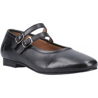 Hush Puppies Nancy Mary Jane Damen Schwarze Lederschuhe