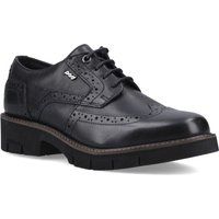 Pod Kacey Leder Damen Schwarz Brogues Schuhe
