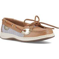 Sperry Angelfish Leder Und Baumwoll Damen Peanut Bootsschuhe