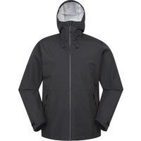 Mountain Warehouse - "Hill" Jacke, wasserfest Packable für Herren (Schwarz)