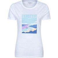 Mountain Warehouse Damen St Ives Kurzarm-T-Shirt (Weiß)