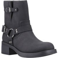 Rocket Dog Nino Kunstleder Damen Schwarze Absatz Stiefeletten