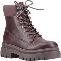 Braune Schnür-Kampf-Stiefeletten